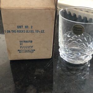 Princess Grace French Lead Crystal 10-1/2 oz On-The-Rocks Glass.